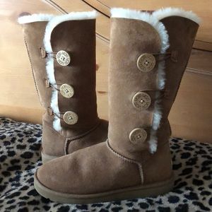 Tall Uggs with buttons on side